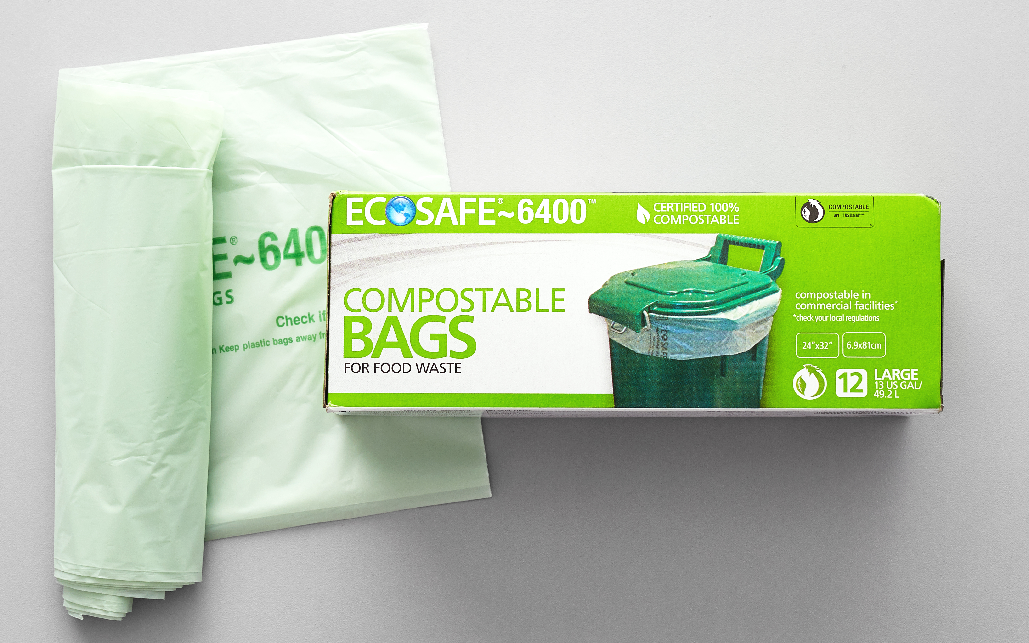 Tall Kitchen Compostable Bags EcoSafe Zero Waste SF Bay Good Eggs